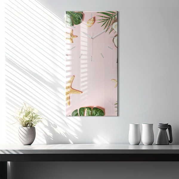 Horloge murale verticale Ambiance estivale