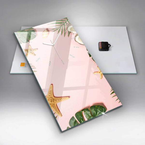 Horloge murale verticale Ambiance estivale