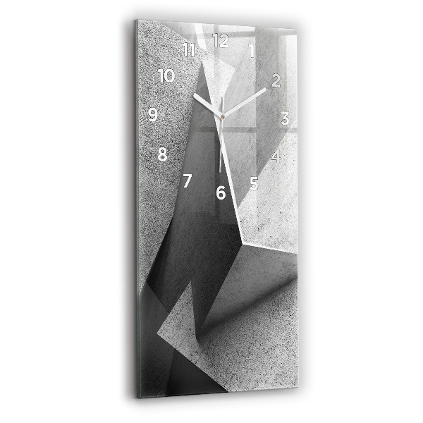Horloge murale verticale 'Triangles d''abstraction'
