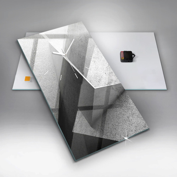 Horloge murale verticale 'Triangles d''abstraction'