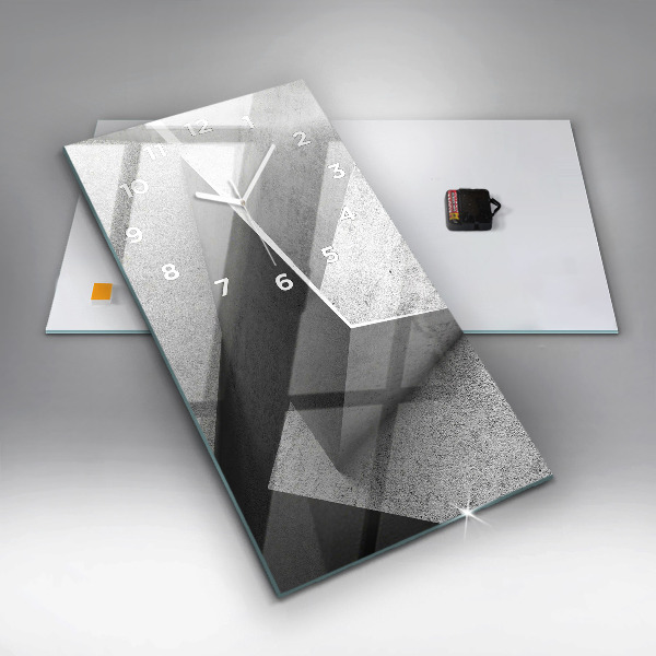 Horloge murale verticale 'Triangles d''abstraction'