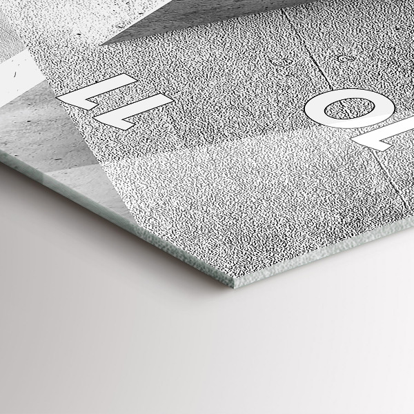 Horloge murale verticale 'Triangles d''abstraction'