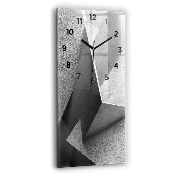 Horloge murale verticale 'Triangles d''abstraction'