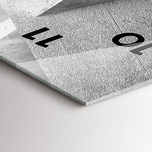 Horloge murale verticale 'Triangles d''abstraction'