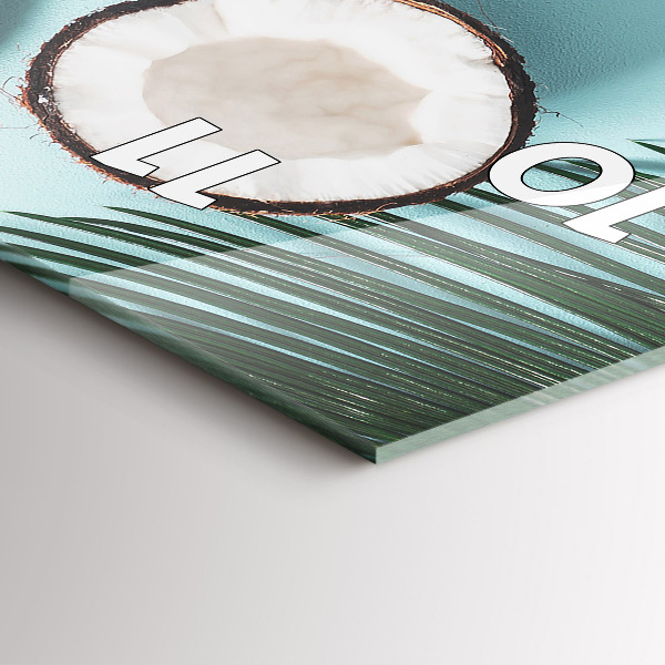 Horloge rectangulaire verticale 'Composition d''été'