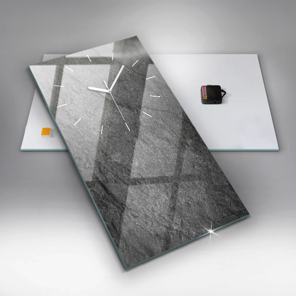 Horloge rectangulaire verticale Roche volcanique