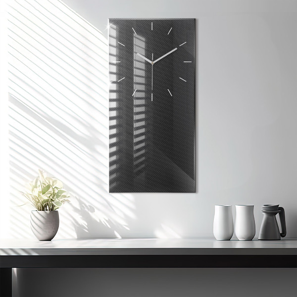 Horloge rectangulaire verticale Abstraction sombre