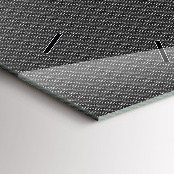 Horloge rectangulaire verticale Abstraction sombre