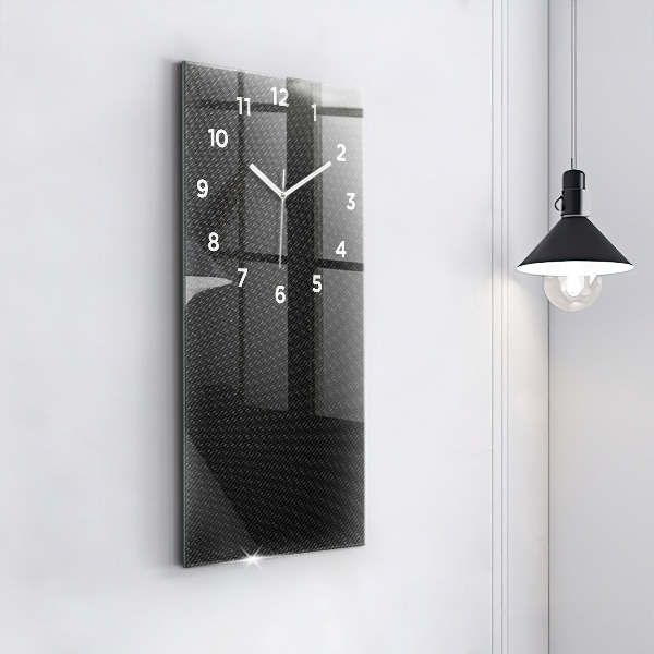 Horloge rectangulaire verticale Abstraction sombre