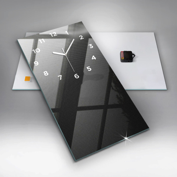 Horloge rectangulaire verticale Abstraction sombre