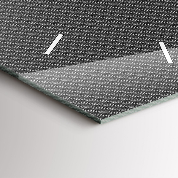 Horloge rectangulaire verticale Abstraction sombre