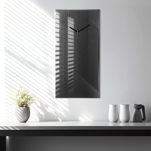 Horloge rectangulaire verticale Abstraction sombre