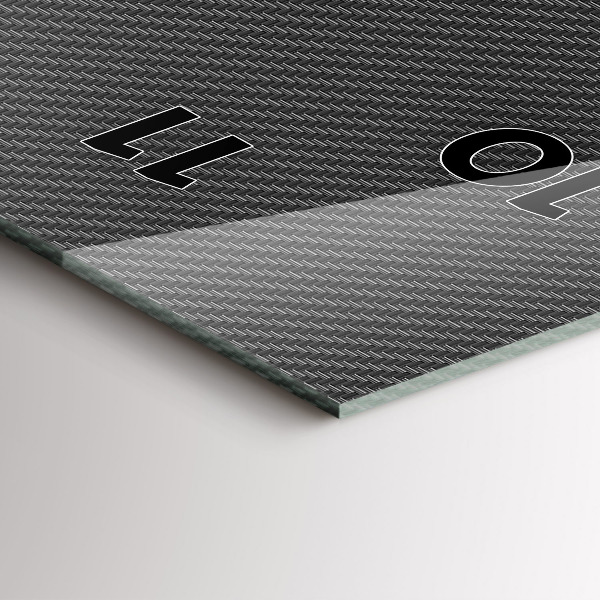 Horloge rectangulaire verticale Abstraction sombre