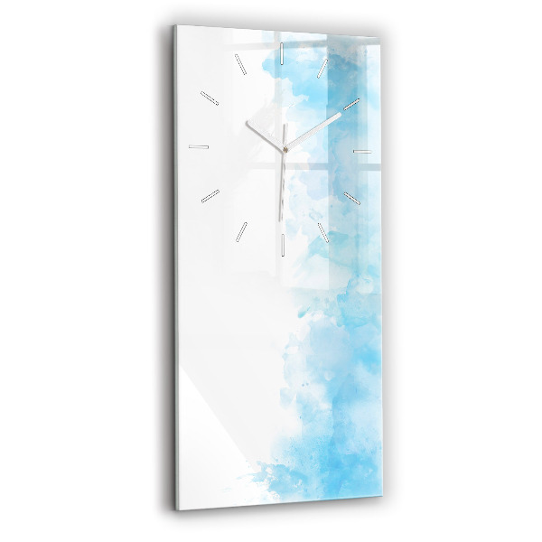 Horloge rectangulaire verticale Taches peintes