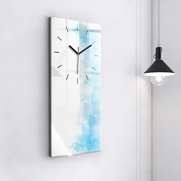 Horloge rectangulaire verticale Taches peintes