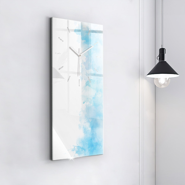 Horloge rectangulaire verticale Taches peintes