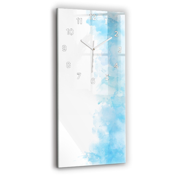 Horloge rectangulaire verticale Taches peintes