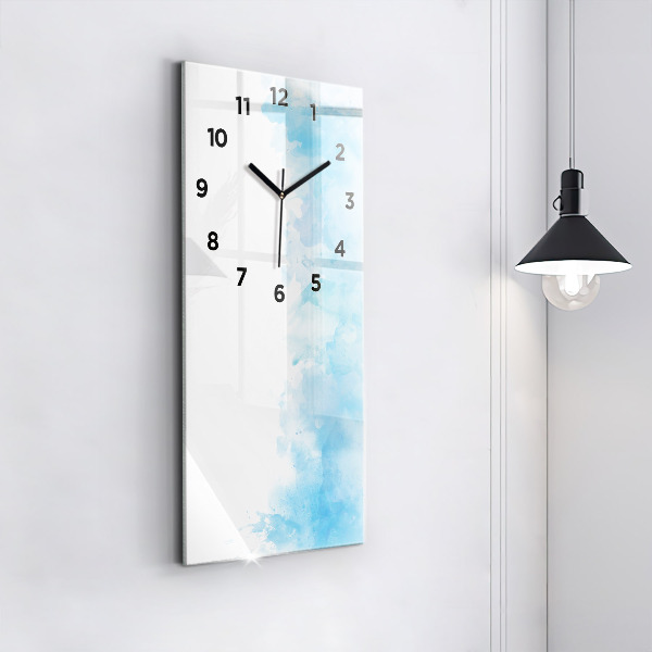 Horloge rectangulaire verticale Taches peintes