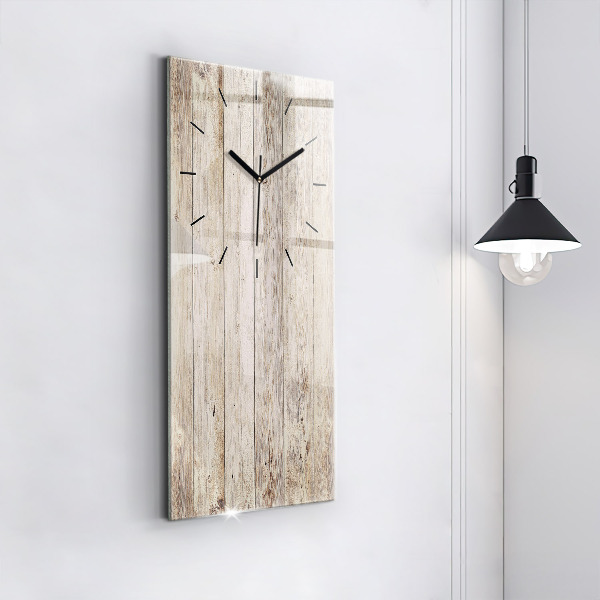 Horloge rectangulaire verticale Panneaux en bois