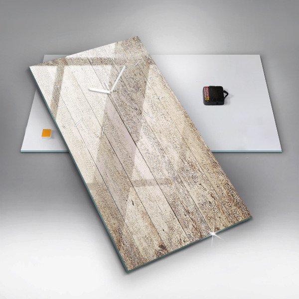 Horloge rectangulaire verticale Panneaux en bois