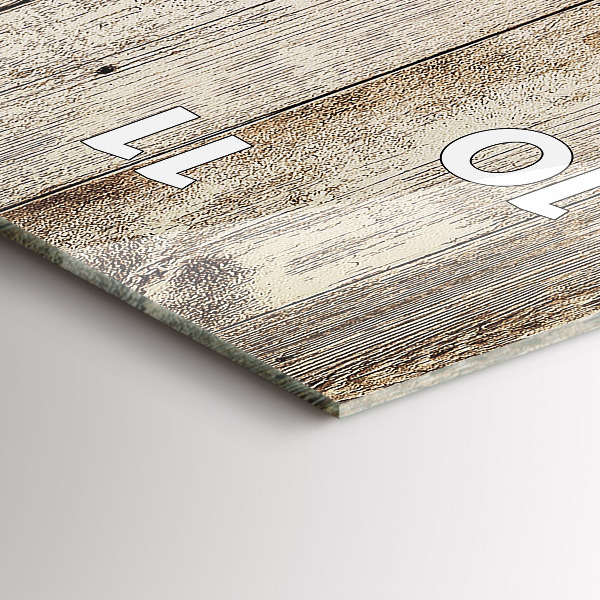 Horloge rectangulaire verticale Panneaux en bois