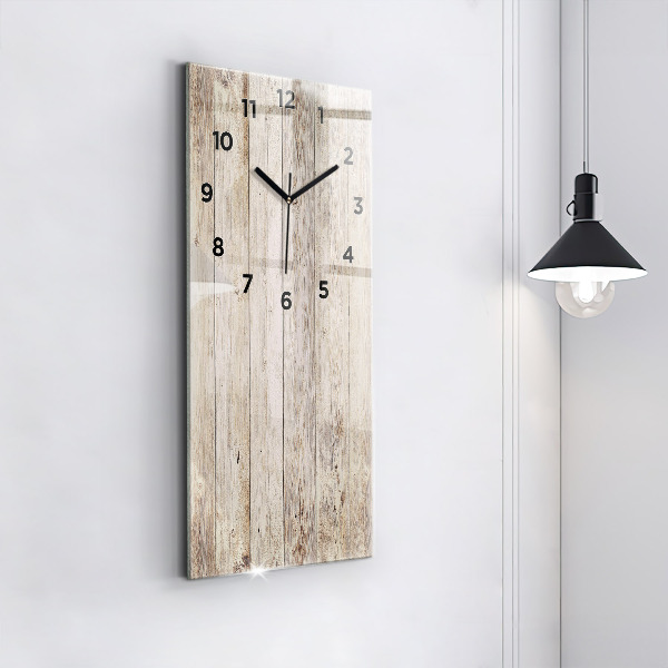 Horloge rectangulaire verticale Panneaux en bois
