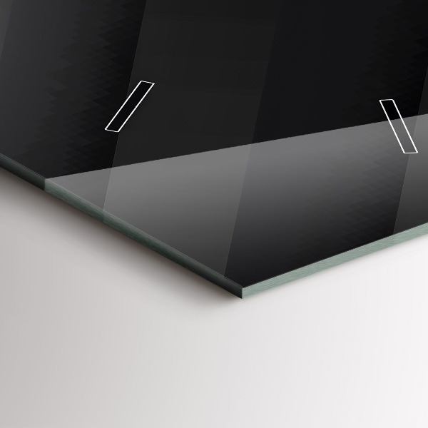 Horloge rectangulaire verticale Motif de mur sombre