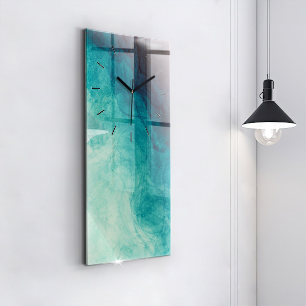 Horloge rectangulaire verticale 'Profondeur d''abstraction'