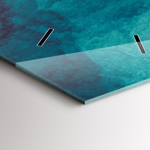 Horloge rectangulaire verticale 'Profondeur d''abstraction'