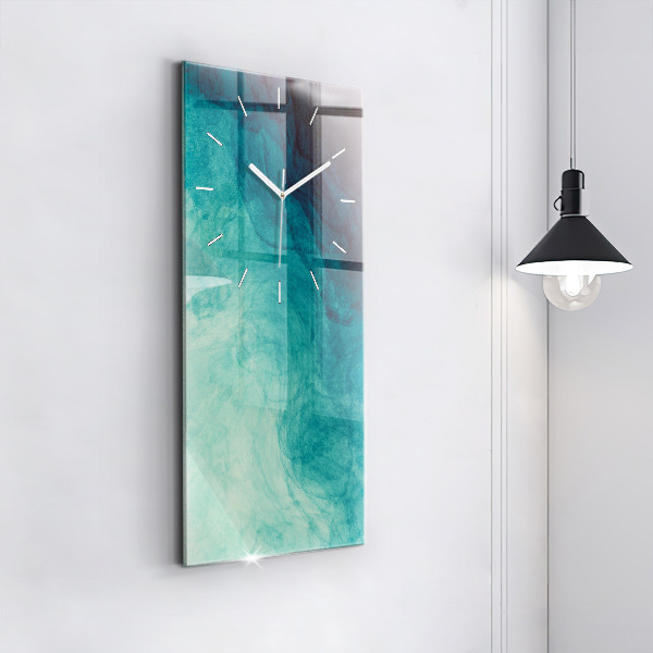 Horloge rectangulaire verticale 'Profondeur d''abstraction'