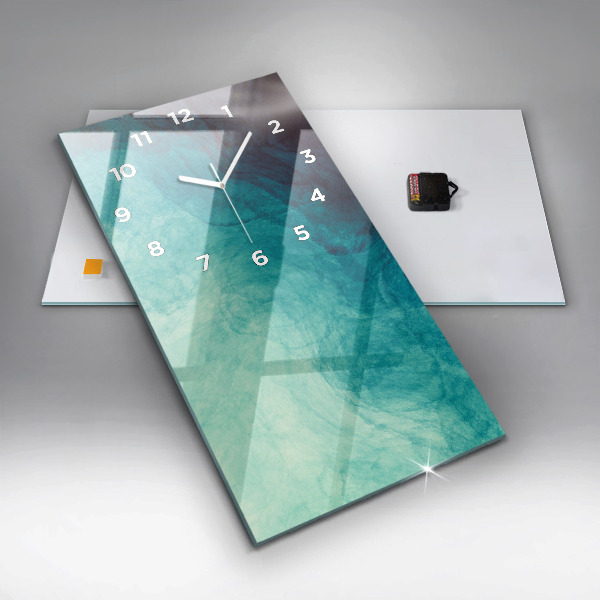 Horloge rectangulaire verticale 'Profondeur d''abstraction'