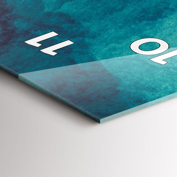 Horloge rectangulaire verticale 'Profondeur d''abstraction'