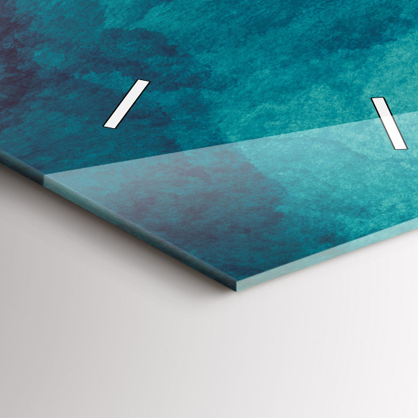 Horloge rectangulaire verticale 'Profondeur d''abstraction'