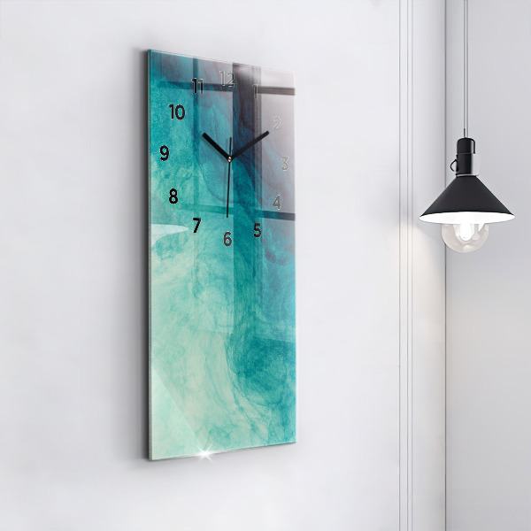 Horloge rectangulaire verticale 'Profondeur d''abstraction'