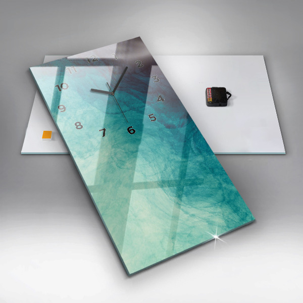 Horloge rectangulaire verticale 'Profondeur d''abstraction'