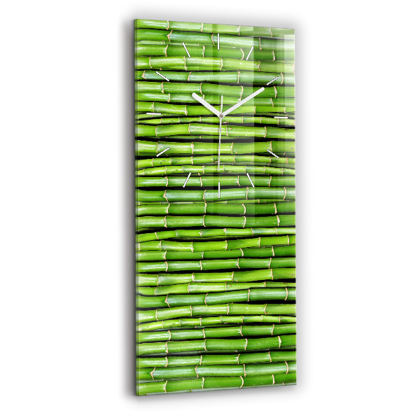 Horloge rectangulaire verticale Bambou asiatique