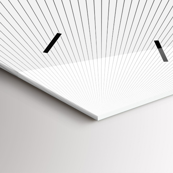 Horloge rectangulaire verticale 'Lignes d''abstraction'