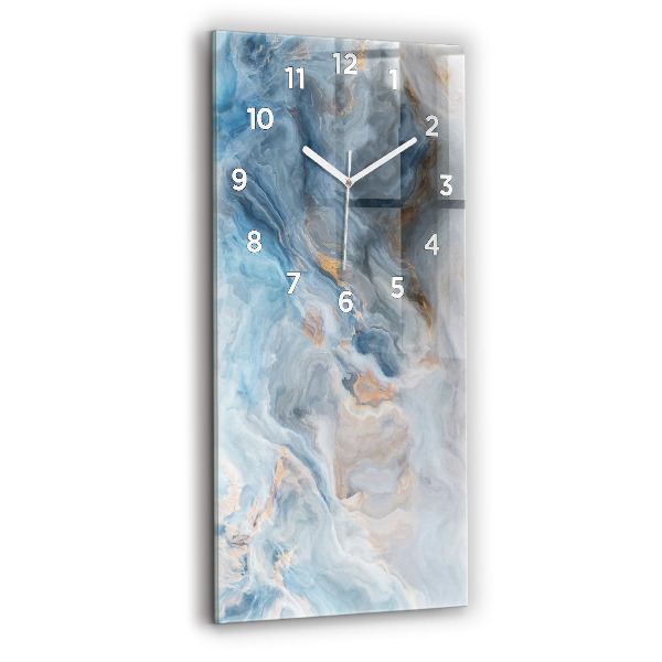 Horloge rectangulaire verticale Motif en marbre