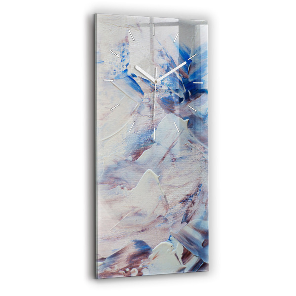 Horloge rectangulaire verticale Texture de peinture abstraite