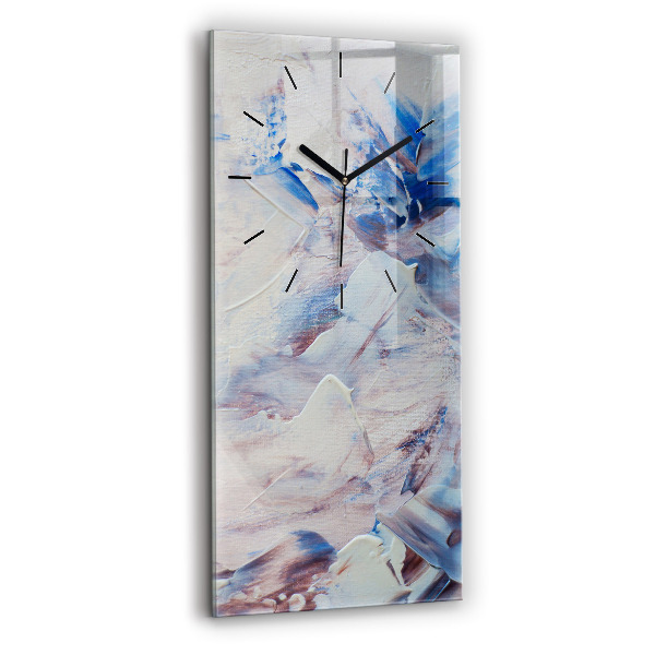 Horloge rectangulaire verticale Texture de peinture abstraite