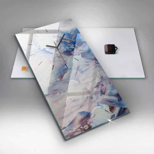 Horloge rectangulaire verticale Texture de peinture abstraite