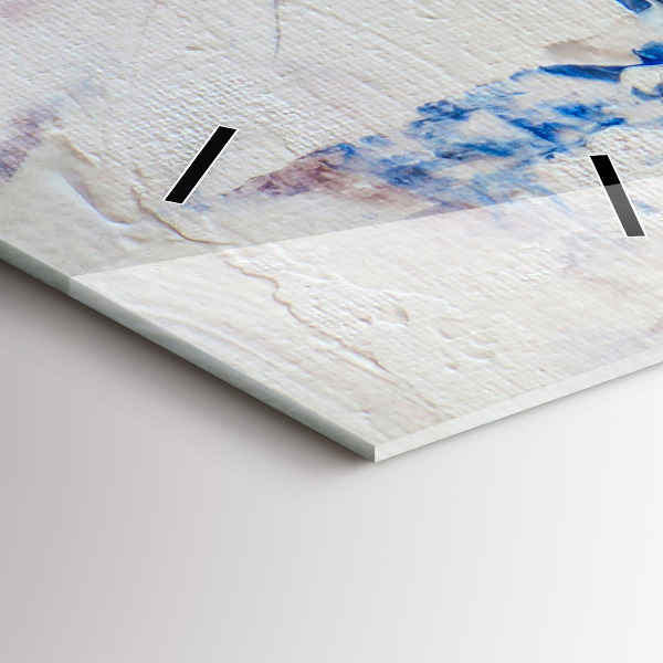 Horloge rectangulaire verticale Texture de peinture abstraite