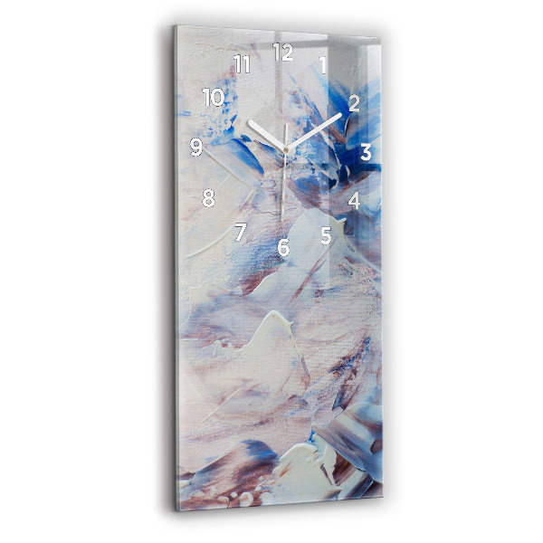 Horloge rectangulaire verticale Texture de peinture abstraite
