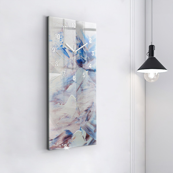 Horloge rectangulaire verticale Texture de peinture abstraite