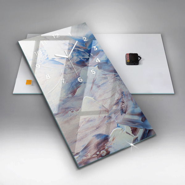 Horloge rectangulaire verticale Texture de peinture abstraite