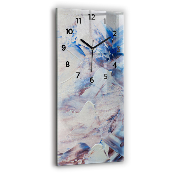 Horloge rectangulaire verticale Texture de peinture abstraite