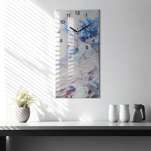 Horloge rectangulaire verticale Texture de peinture abstraite