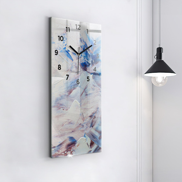 Horloge rectangulaire verticale Texture de peinture abstraite