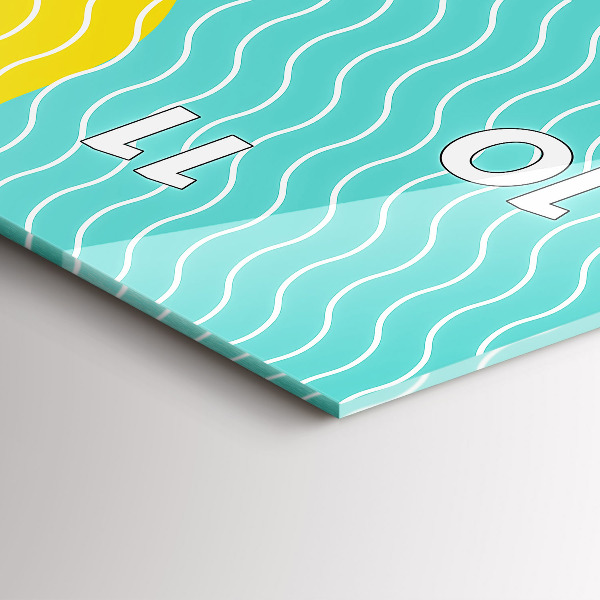 Horloge rectangulaire verticale Abstraction POP