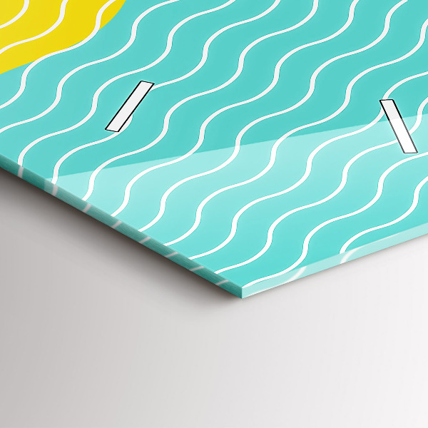 Horloge rectangulaire verticale Abstraction POP